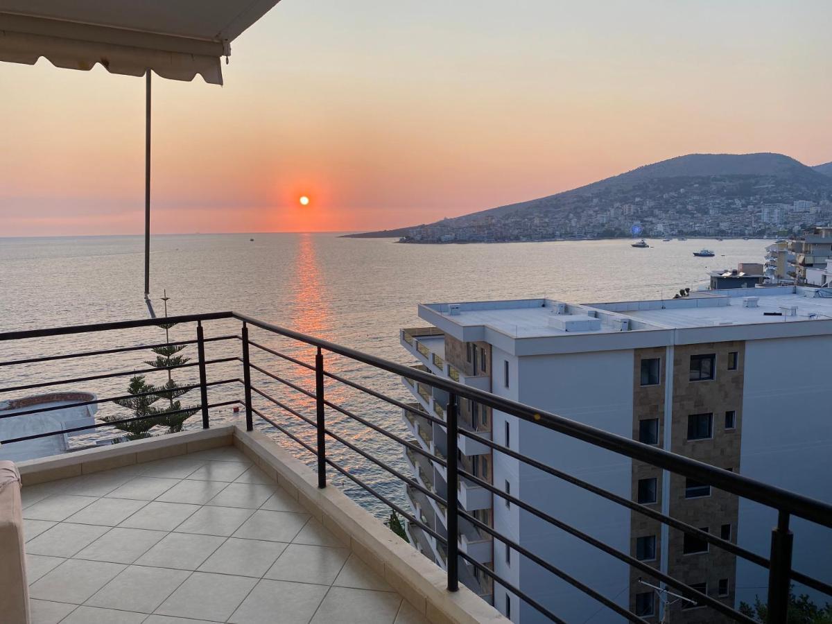 Apartment With Huge Sea View Balcony Saranda Kültér fotó